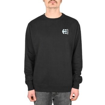 Etnies Corp Combo Pullover Crew Sweatshirt - Black/Blue