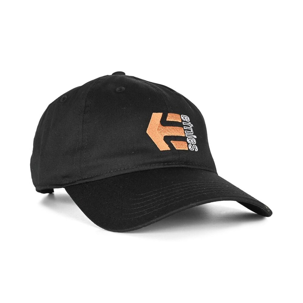 Etnies Corp Combo Snapback Cap – Black/Orange