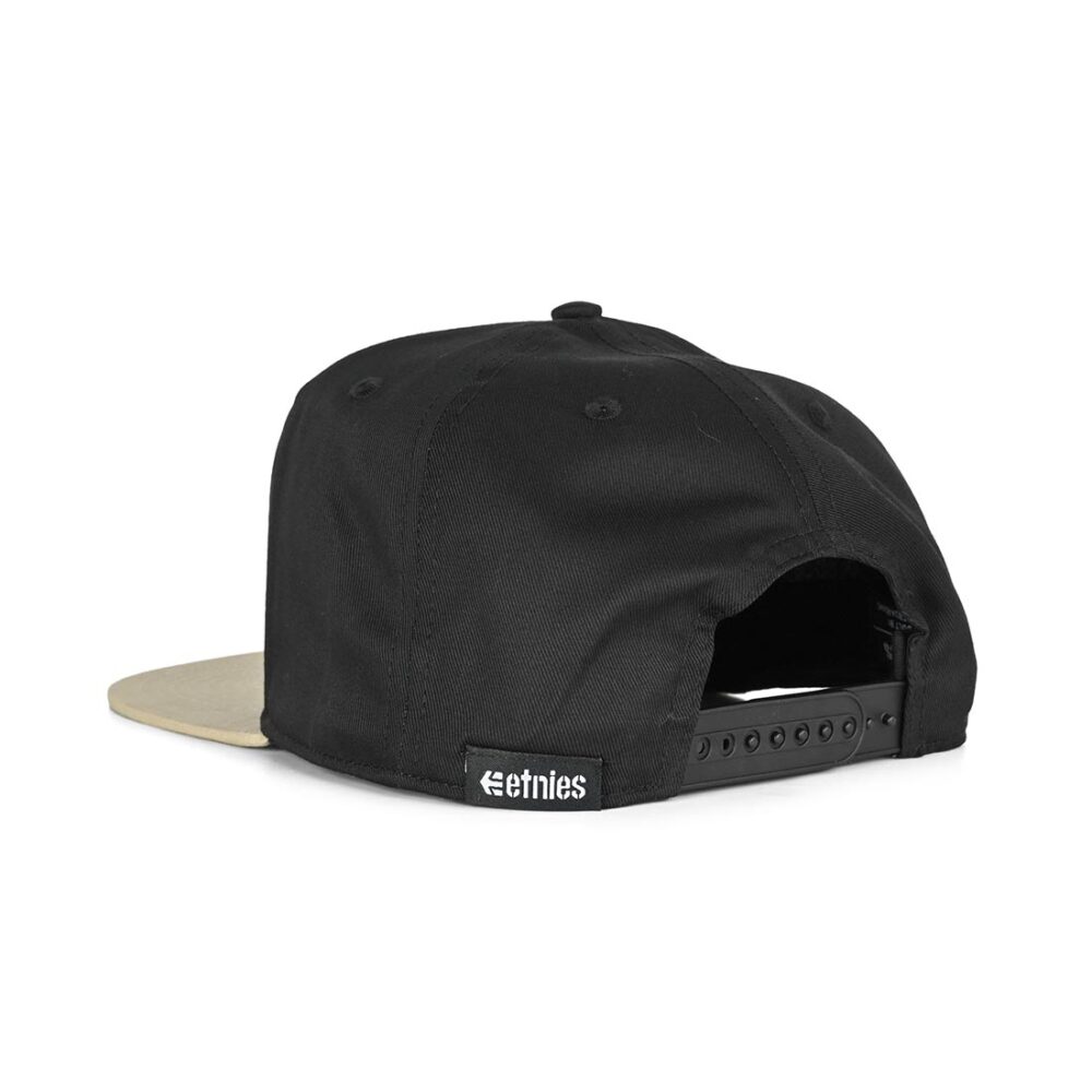 Etnies Corp Snapback Cap – Black/Black/Gum