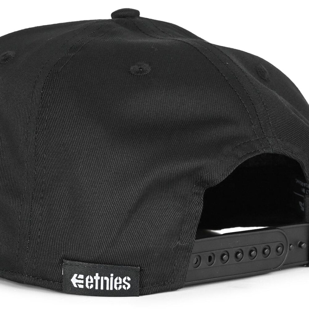 Etnies Corp Snapback Cap – Black/Black/Gum