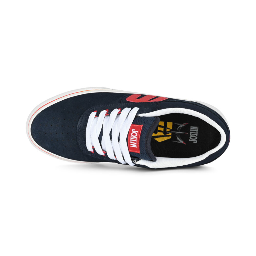 Etnies Joslin Vulc Skate Shoes - Navy/Red/White