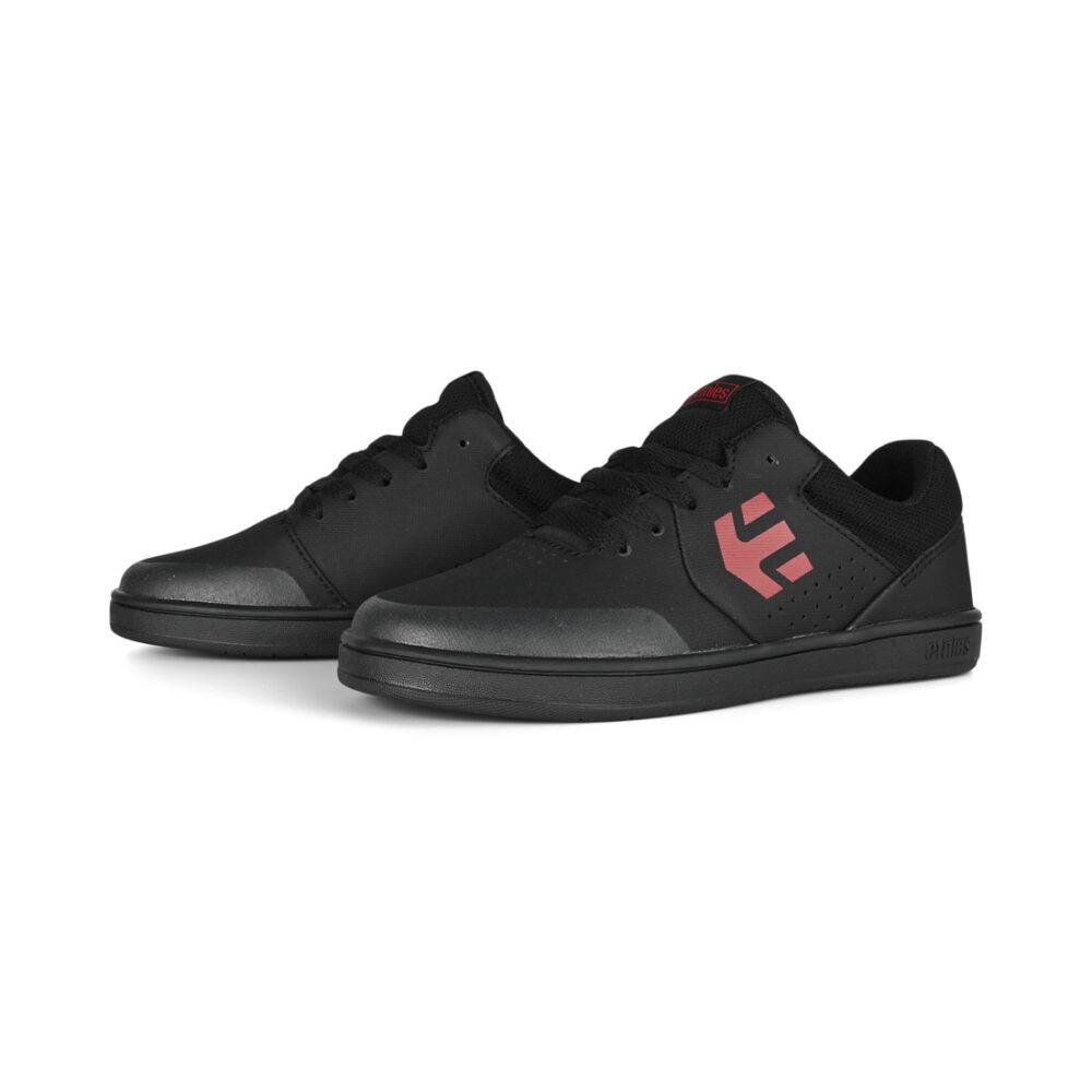 Etnies Marana (Youth) Skate Shoes - Black/Red/Black