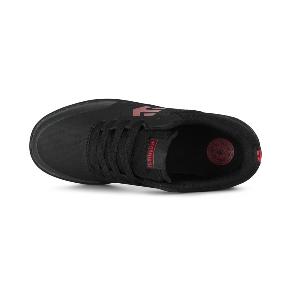 Etnies Marana (Youth) Skate Shoes - Black/Red/Black