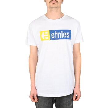 Etnies New Box S/S T-Shirt - White/Yellow