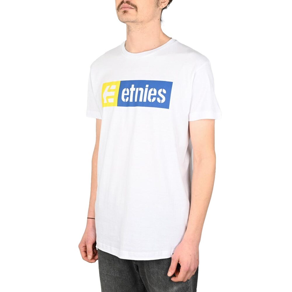 Etnies New Box S/S T-Shirt - White/Yellow