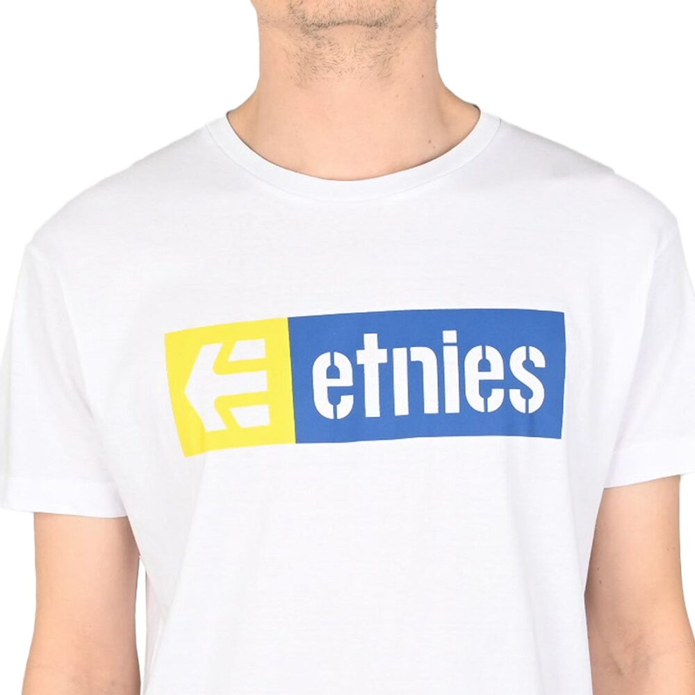 Etnies New Box S/S T-Shirt - White/Yellow