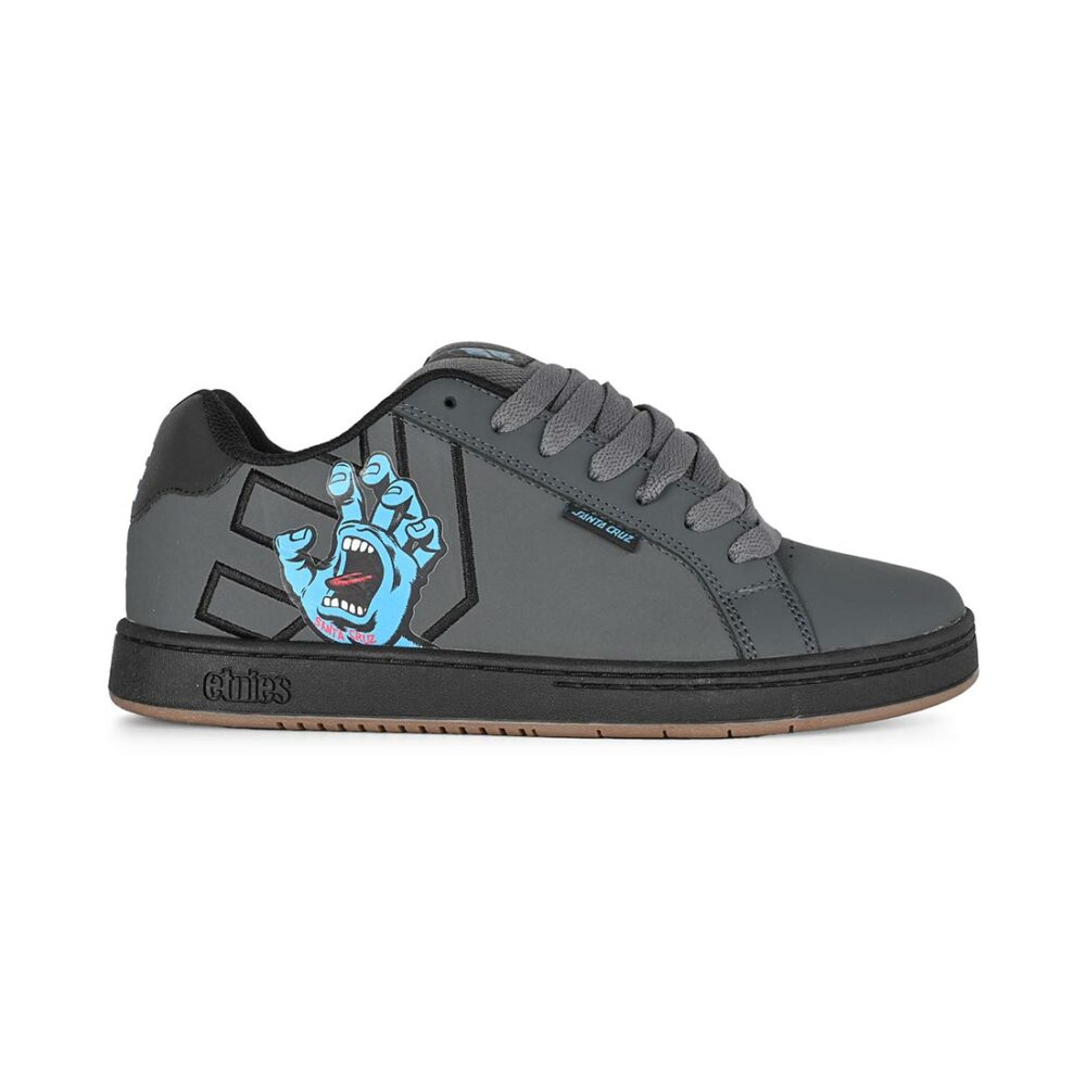 Etnies x Santa Cruz Fader Skate Shoes - Dark Grey/Black