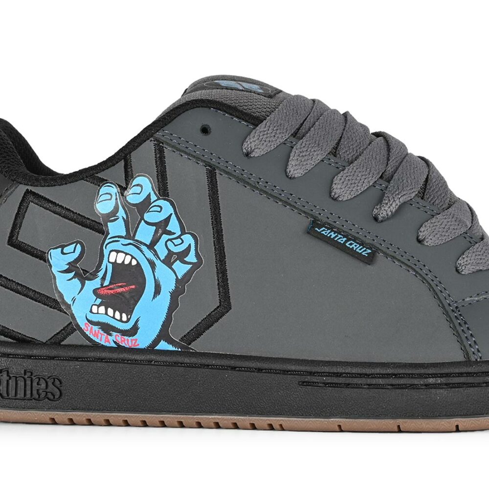 Etnies x Santa Cruz Fader Skate Shoes - Dark Grey/Black