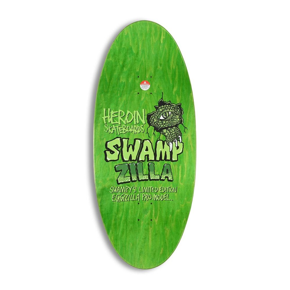 Heroin Skateboards Swampzilla Egg 13" Deck