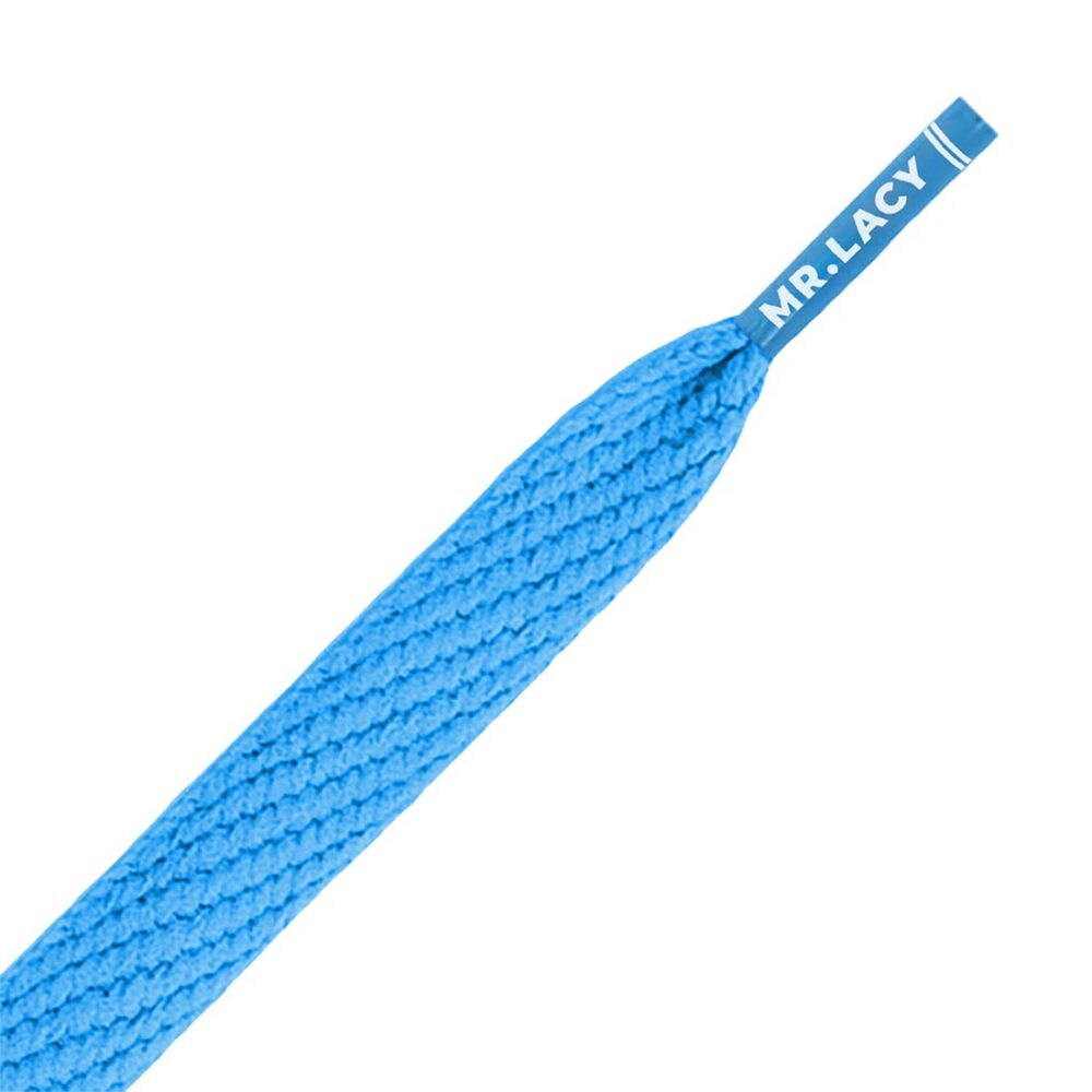 Mr. Lacy Flatties 130cm Shoelaces - Cyan