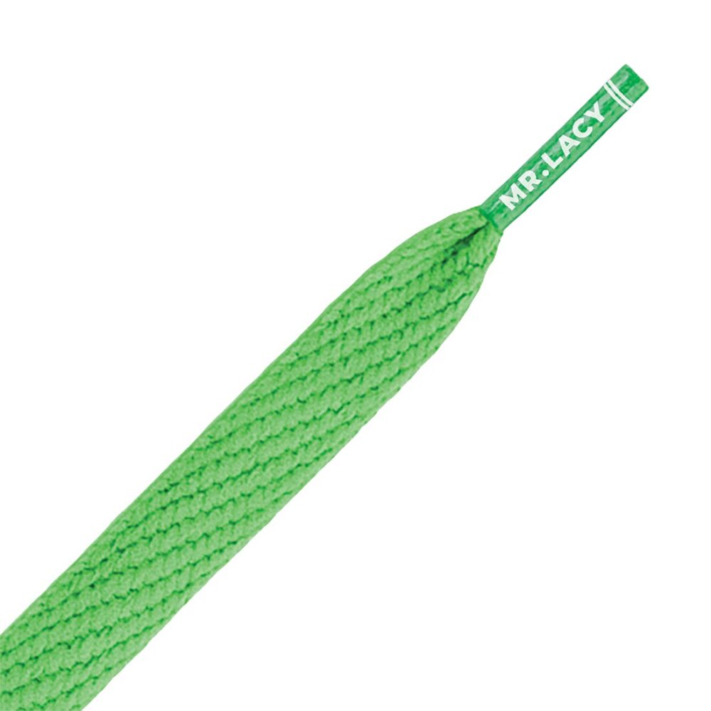 Mr. Lacy Flatties 130cm Shoelaces - Kelly Green