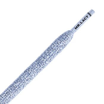 Mr. Lacy Flatties 130cm Shoelaces - Special Silver