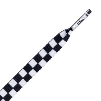 Mr. Lacy Printies 130cm Shoelaces - Black/White