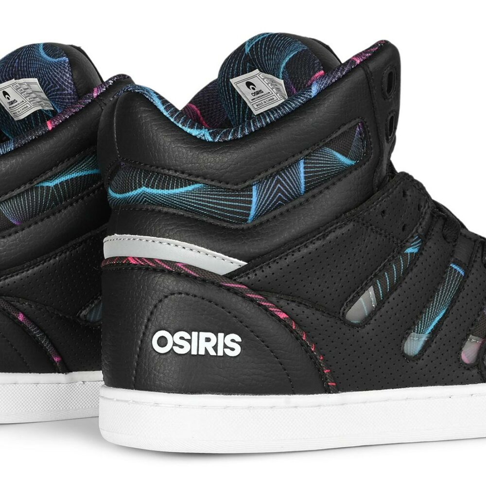 Osiris CHN High Top Shoes - Black/Grey/Pulse