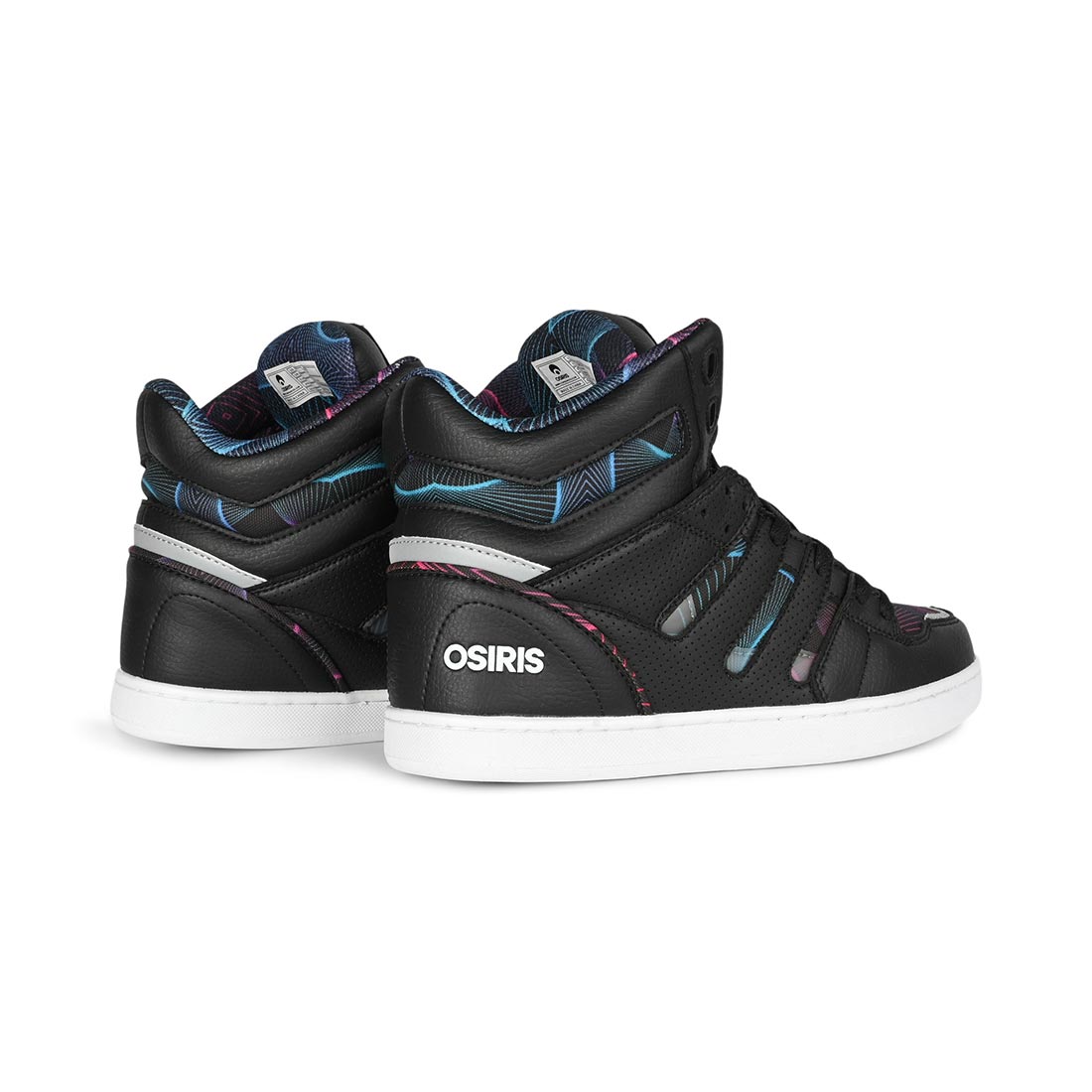 Osiris CHN High Top Shoes Black Grey Pulse Supereight