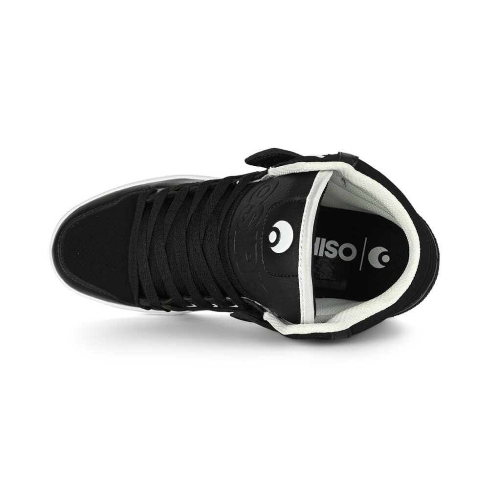 Osiris Clone High Top Shoes - Black/Black/White
