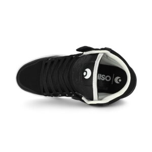 Osiris Clone High Top Shoes - Black/Black/White