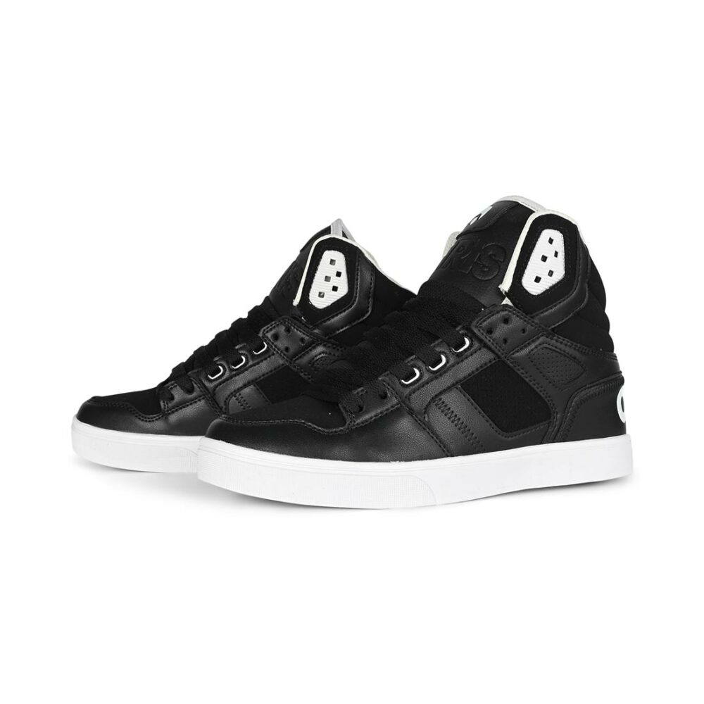 Osiris Clone High Top Shoes - Black/Black/White