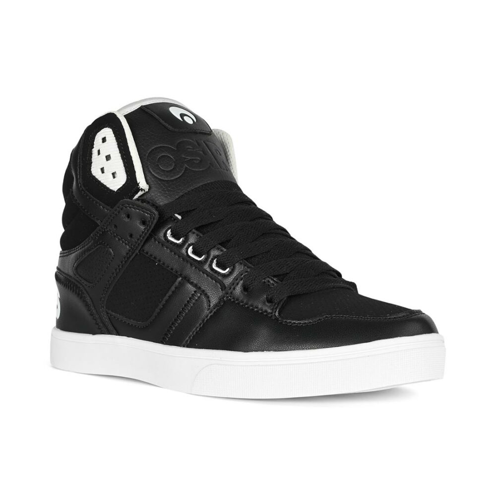 Osiris Clone High Top Shoes - Black/Black/White