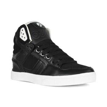 Osiris Clone High Top Shoes - Black/Black/White
