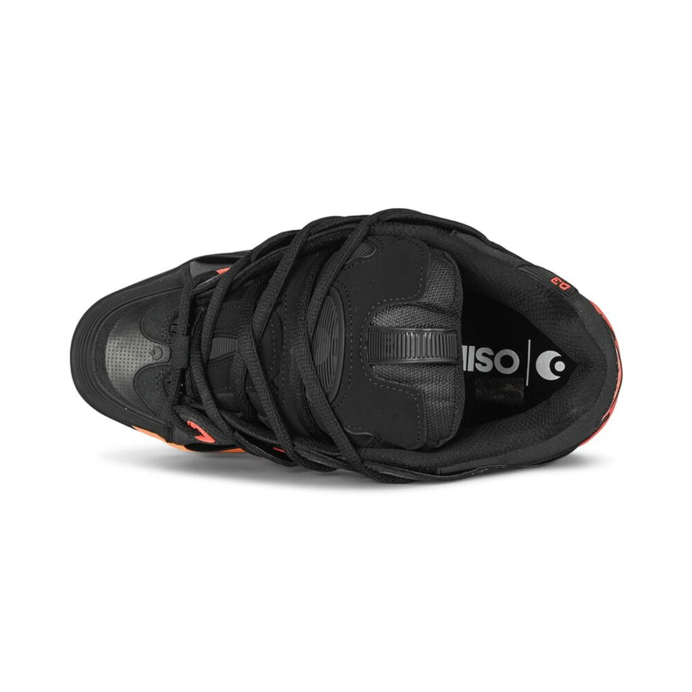 Osiris D3 2001 Skate Shoes - Black/Orange/Black