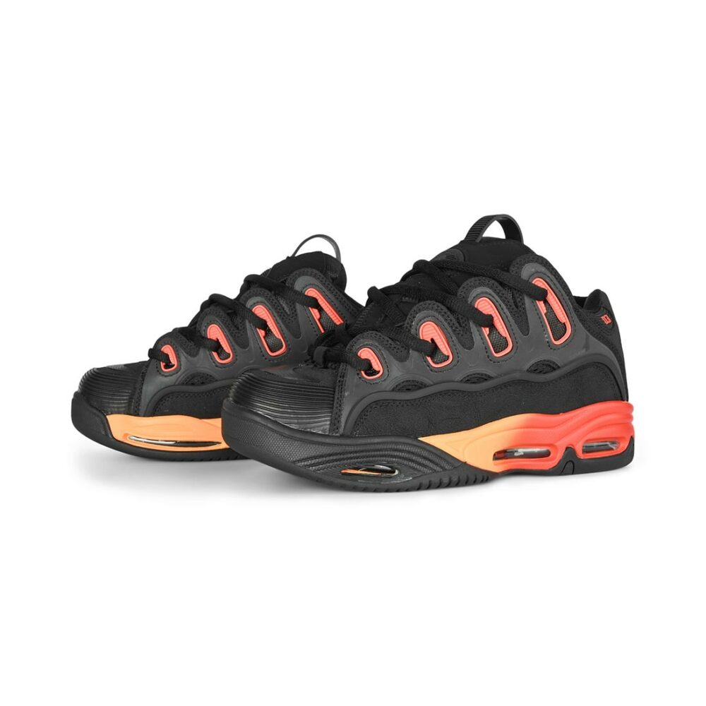 Osiris D3 2001 Skate Shoes - Black/Orange/Black