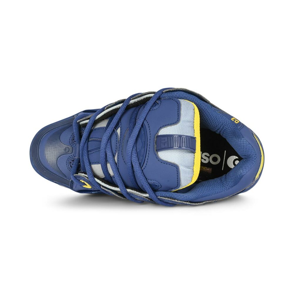 Osiris D3 2001 Skate Shoes - Cadet Blue/Yellow