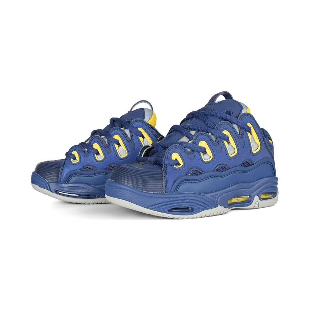 Osiris D3 2001 Skate Shoes - Cadet Blue/Yellow
