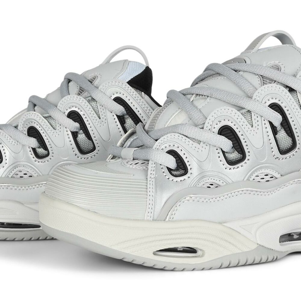 Osiris D3 2001 Skate Shoes - Grey/Black/Grey
