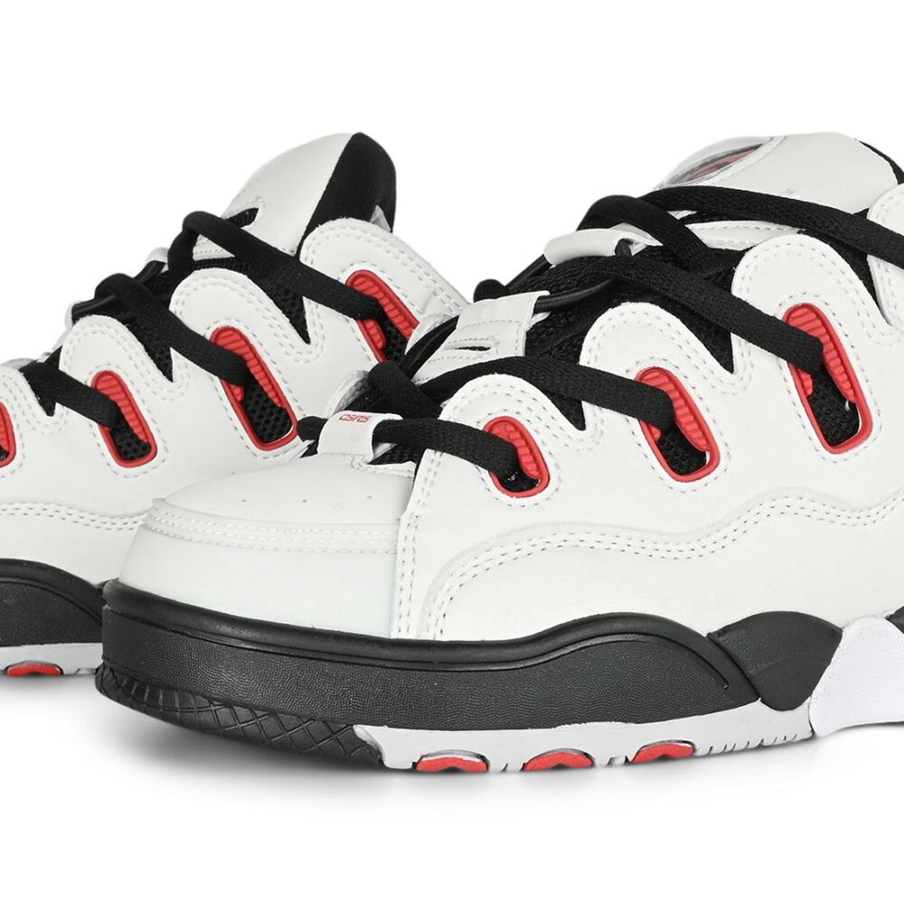 Osiris D3 OG Skate Shoes - Black/White/Red