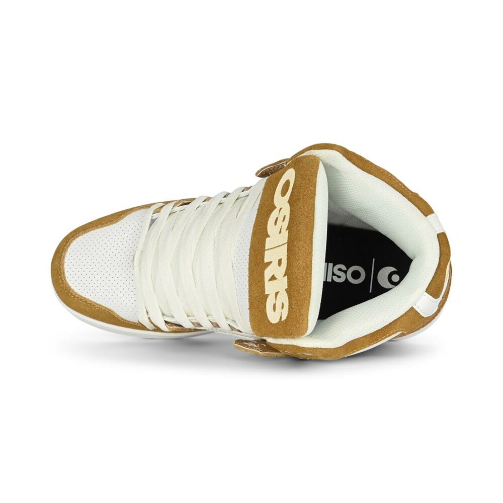 Osiris NYC 83 CLK High Top Shoes - Lt. Brown/White/White