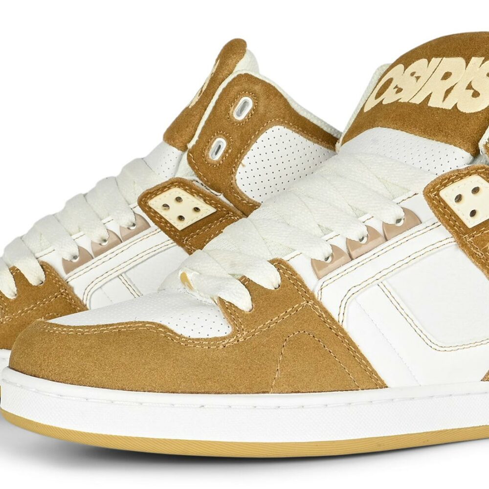 Osiris NYC 83 CLK High Top Shoes - Lt. Brown/White/White