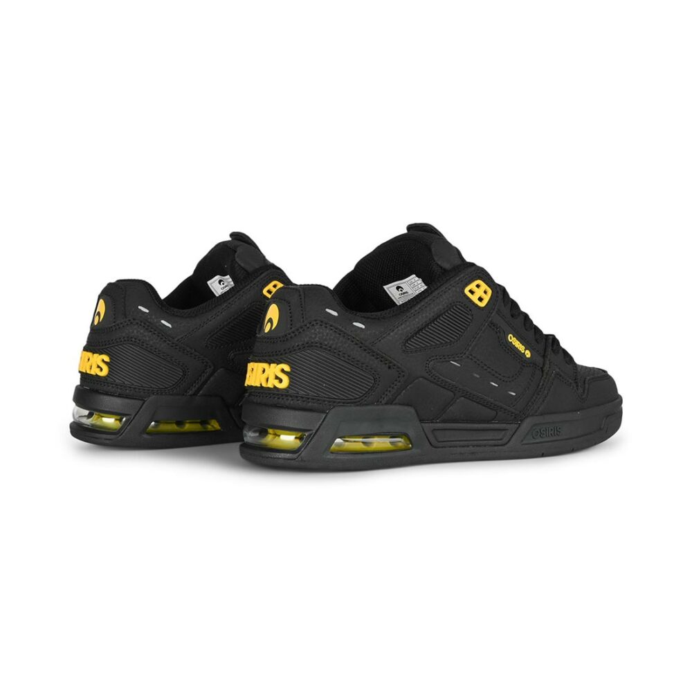 Osiris Peril Skate Shoes - Black/Yellow