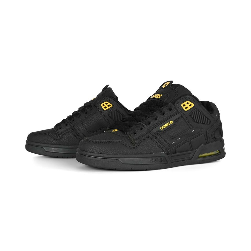 Osiris Peril Skate Shoes - Black/Yellow