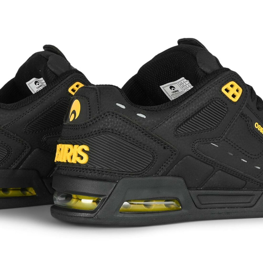 Osiris Peril Skate Shoes - Black/Yellow