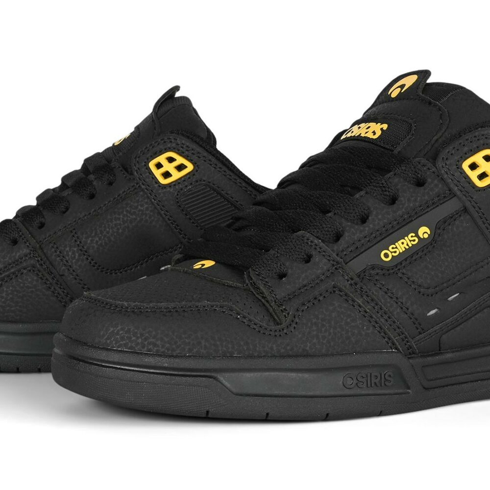 Osiris Peril Skate Shoes - Black/Yellow