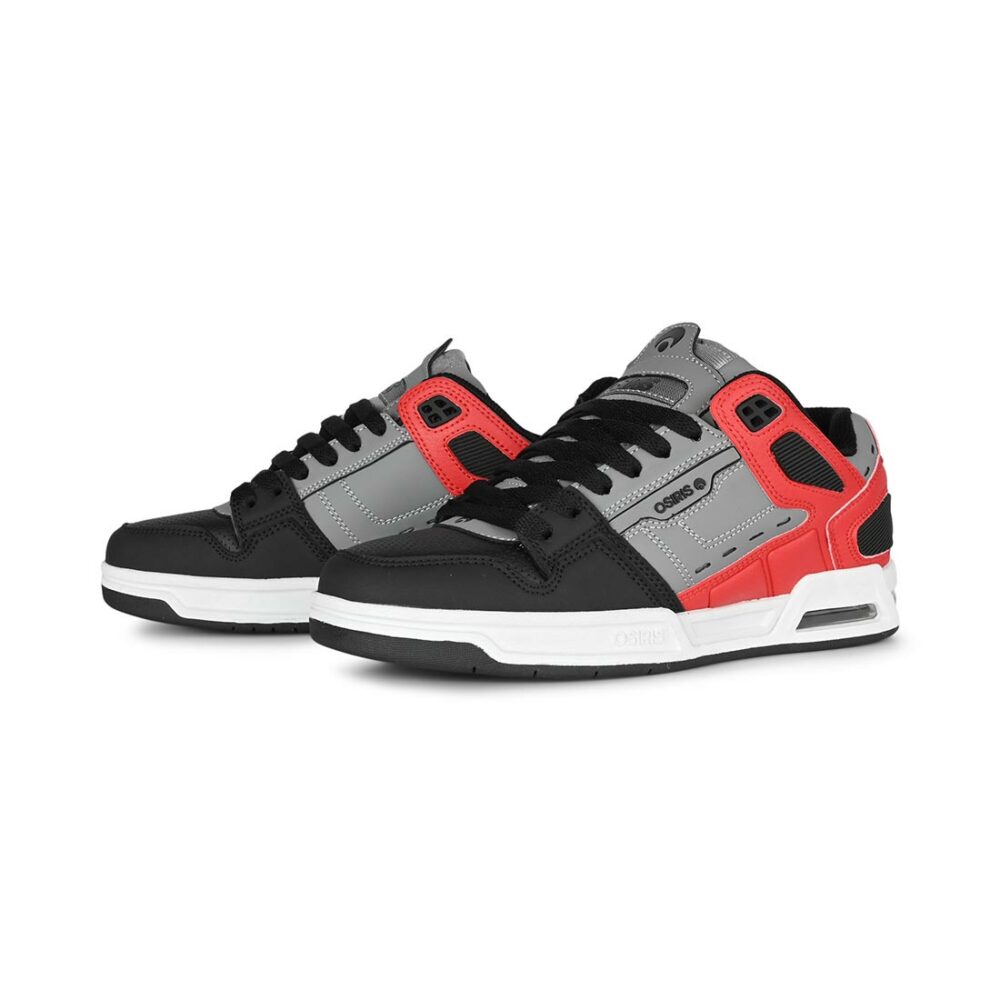 Osiris Peril Skate Shoes - Grey/Red