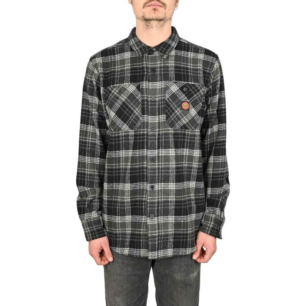 Santa Cruz Apex L/S Shirt - Black Check