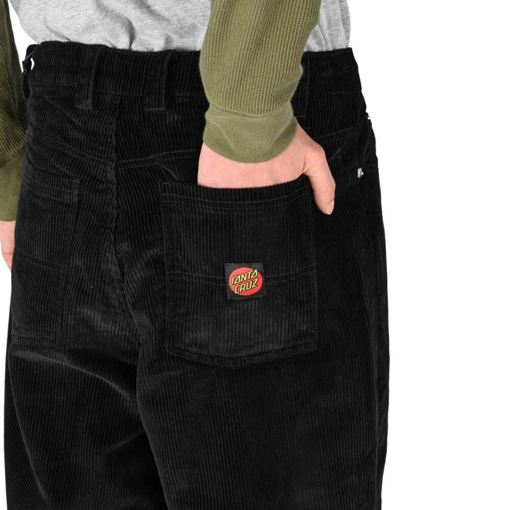 Santa Cruz Big Pant Baggy Corduroy Pants - Black