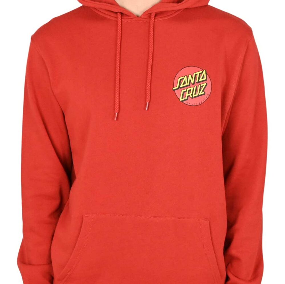 Santa Cruz Classic Dot Chest Pullover Hoodie - Dark Rust