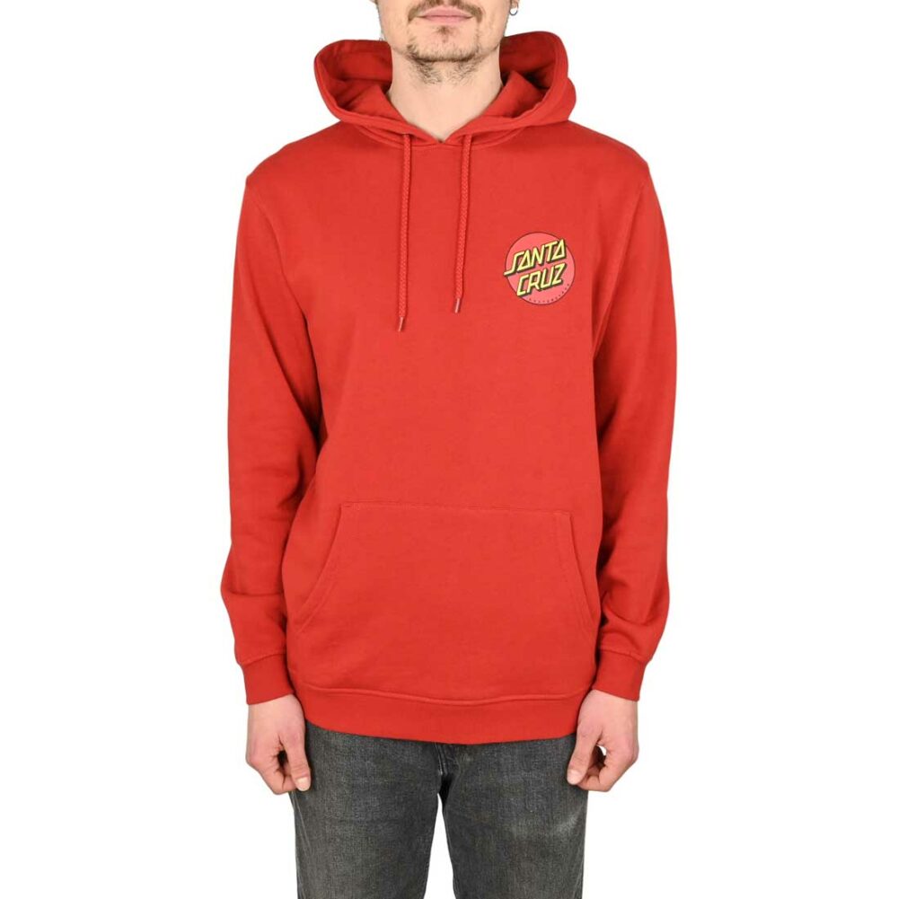 Santa Cruz Classic Dot Chest Pullover Hoodie - Dark Rust