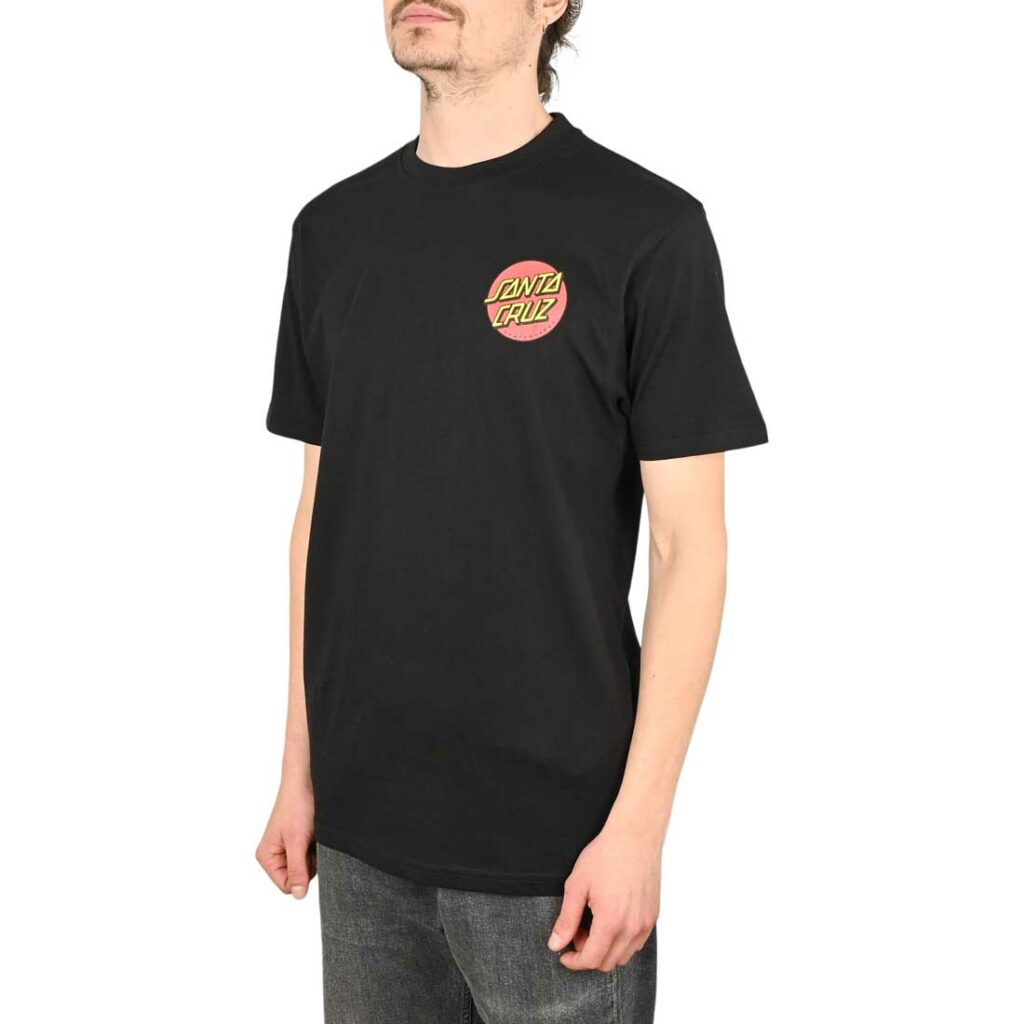Santa Cruz Classic Dot Chest S/S T-Shirt - Black - Supereight
