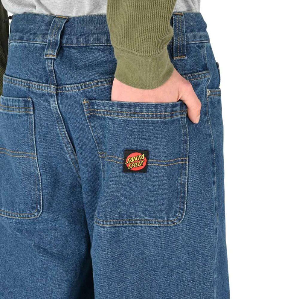 Santa Cruz Classic Label Loose Jeans - Classic Blue