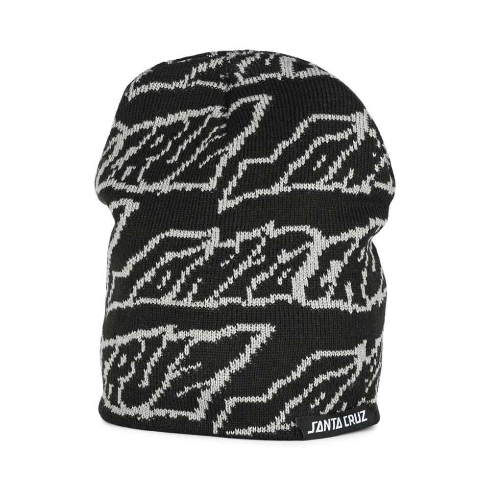 Santa Cruz Creep Repeat Beanie Hat - Black