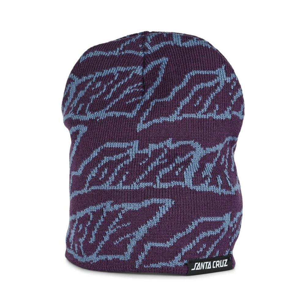 Santa Cruz Creep Repeat Beanie Hat - Blackcurrant