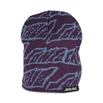 Santa Cruz Creep Repeat Beanie Hat - Blackcurrant