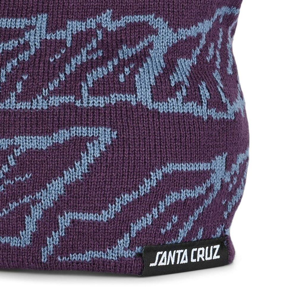 Santa Cruz Creep Repeat Beanie Hat - Blackcurrant