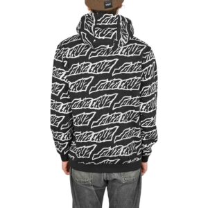 Santa Cruz Creep Repeat Pullover Hoodie - Black