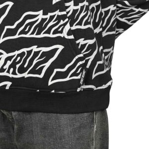 Santa Cruz Creep Repeat Pullover Hoodie - Black