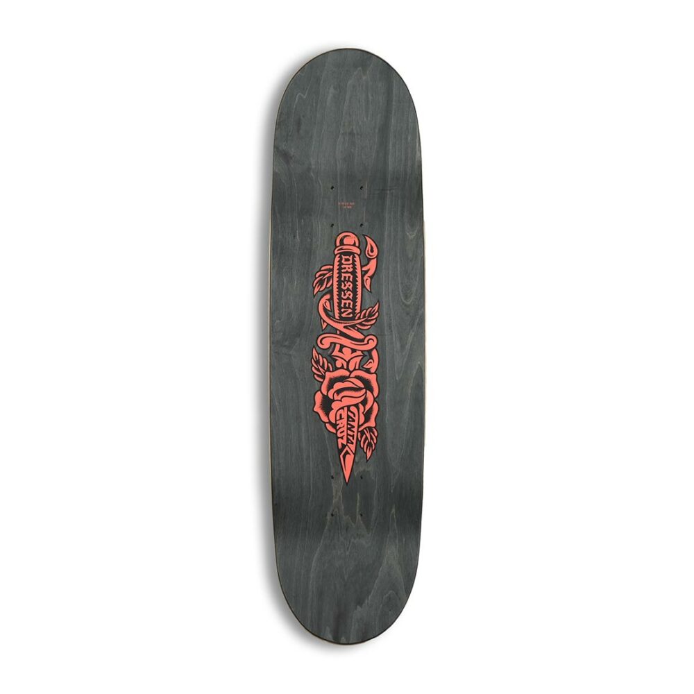 Santa Cruz Dressen Rose Dagger 8.7" Skateboard Deck